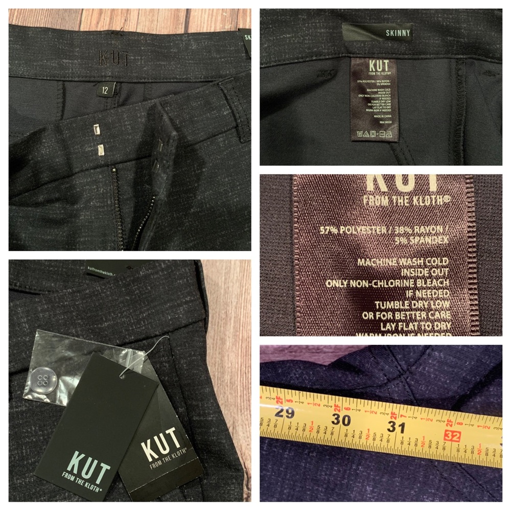 KUT from the Kluth Skinny Stretch Pant
Size 12 inseam 31” NWT
B304